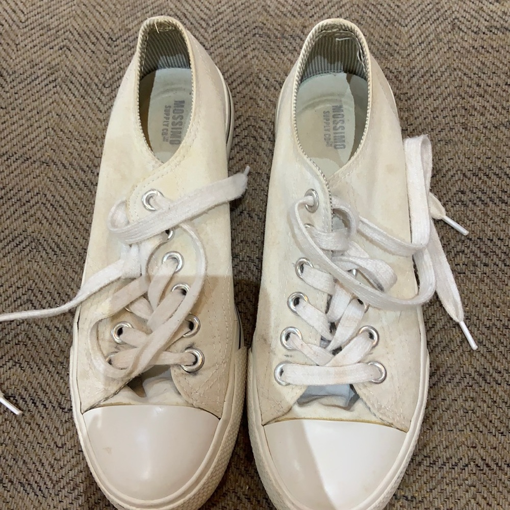white sneakers